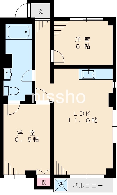 泉脇マンションの間取り