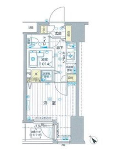 フォレシティ六本木の間取り