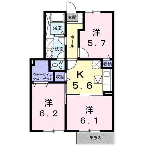 コアン クレールの間取り