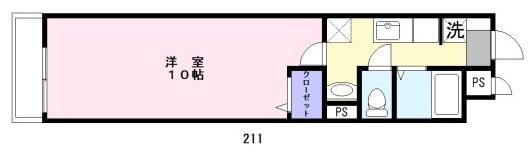 プラージュカンサイの間取り