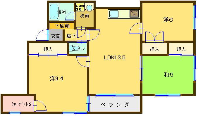 オンスパティオの間取り