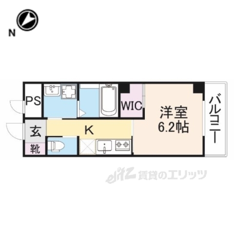 枚方市町楠葉のマンションの間取り