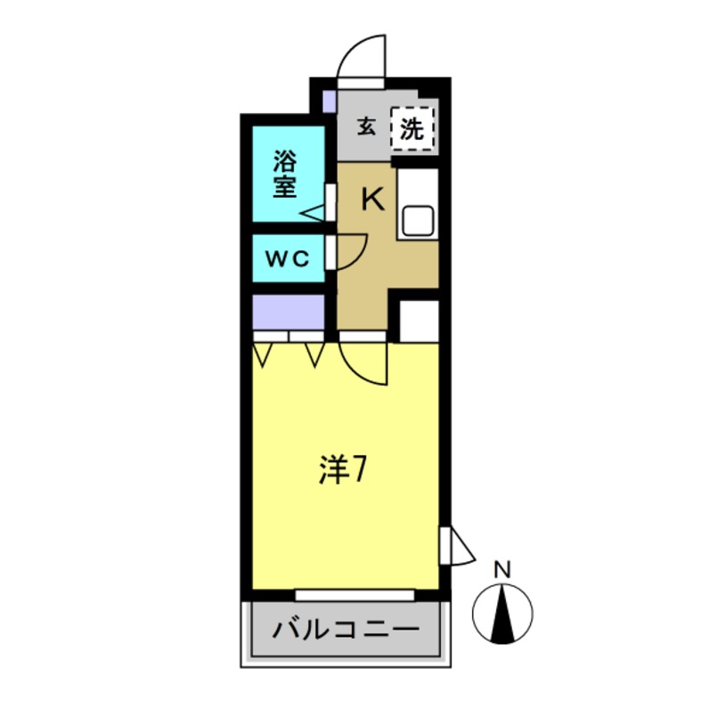 サンヒルズA棟の間取り