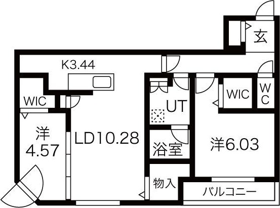 アルファスクエアS17の間取り