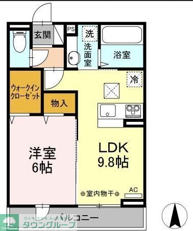 ボヌール西武立川の間取り