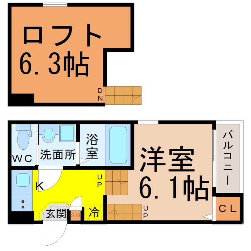 グリーンハイツ伝馬の間取り