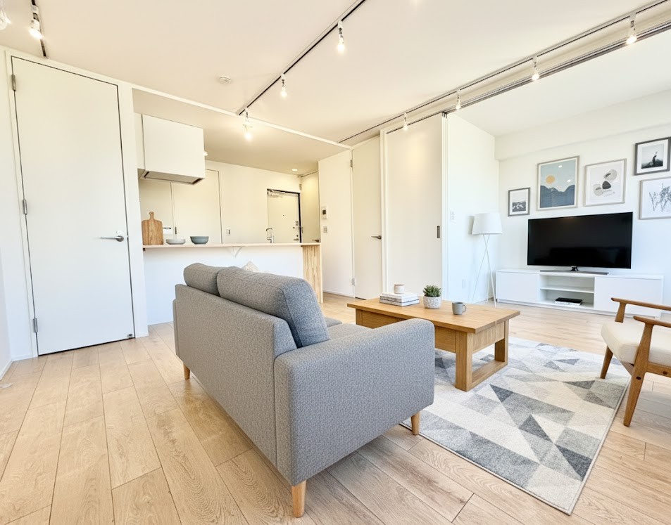 居室・リビング　CG作成の為、家具は付帯いたしません。