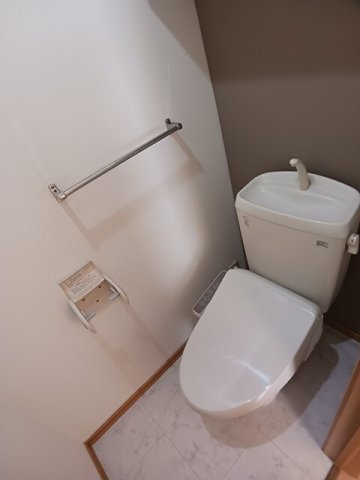 トイレ　落ち着いた色調のトイレです