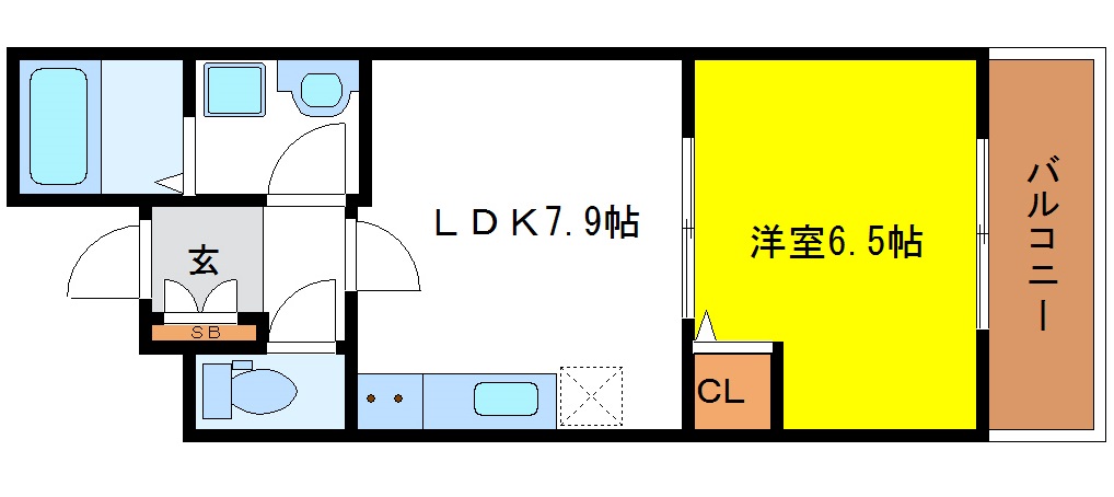リュストル喜連の間取り写真