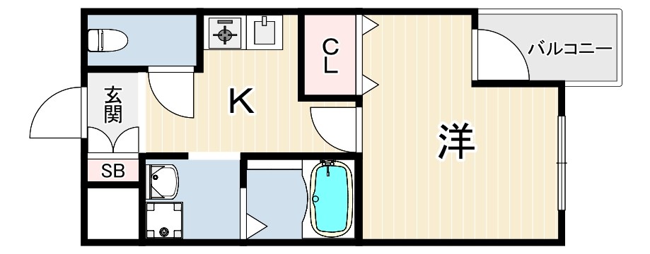 リビングエース平和の間取り写真