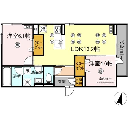 ＪＲ山陽本線 東福山駅 徒歩10分 2階建 新築の間取り写真