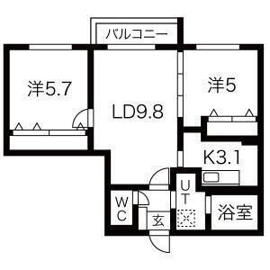 コローレ桑園の間取り写真