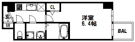エスリード神戸三宮ヒルズの間取り写真