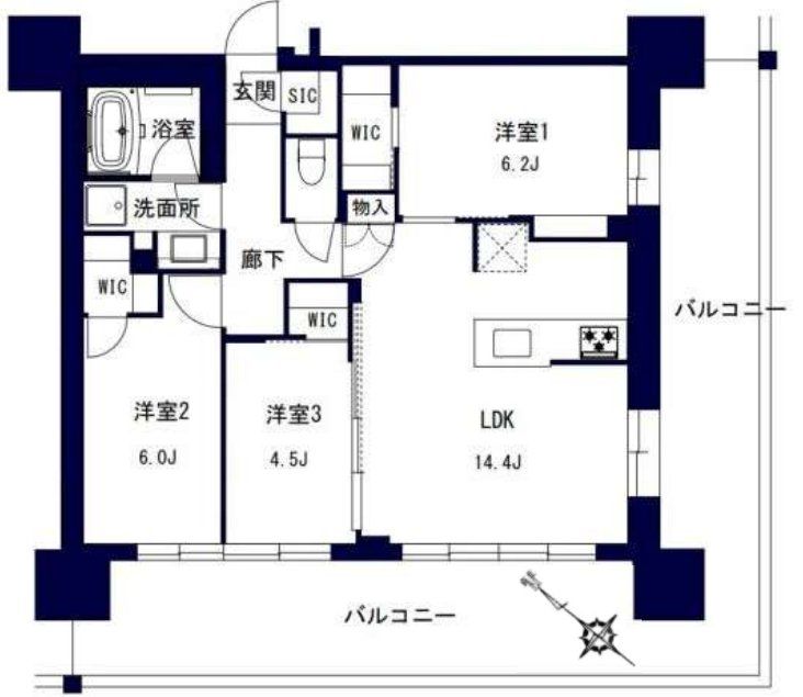 センチュリー千葉みなとの間取り写真