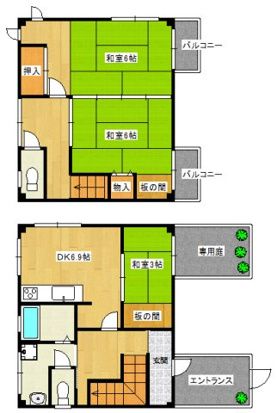 北池ハイツの間取り写真