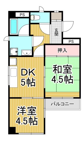 ロイヤルメゾン山際の間取り写真