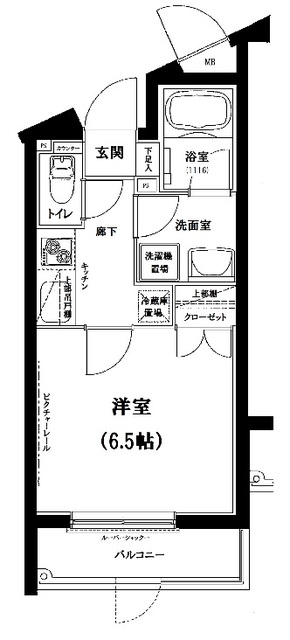 グリフィン武蔵中原・スクエアコートの間取り写真