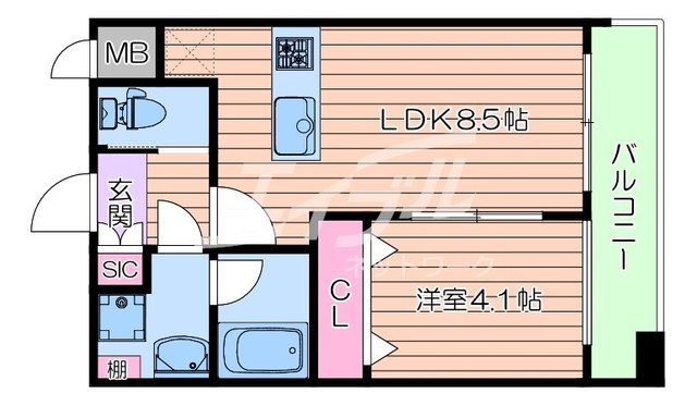 プレジオ城北の間取り写真