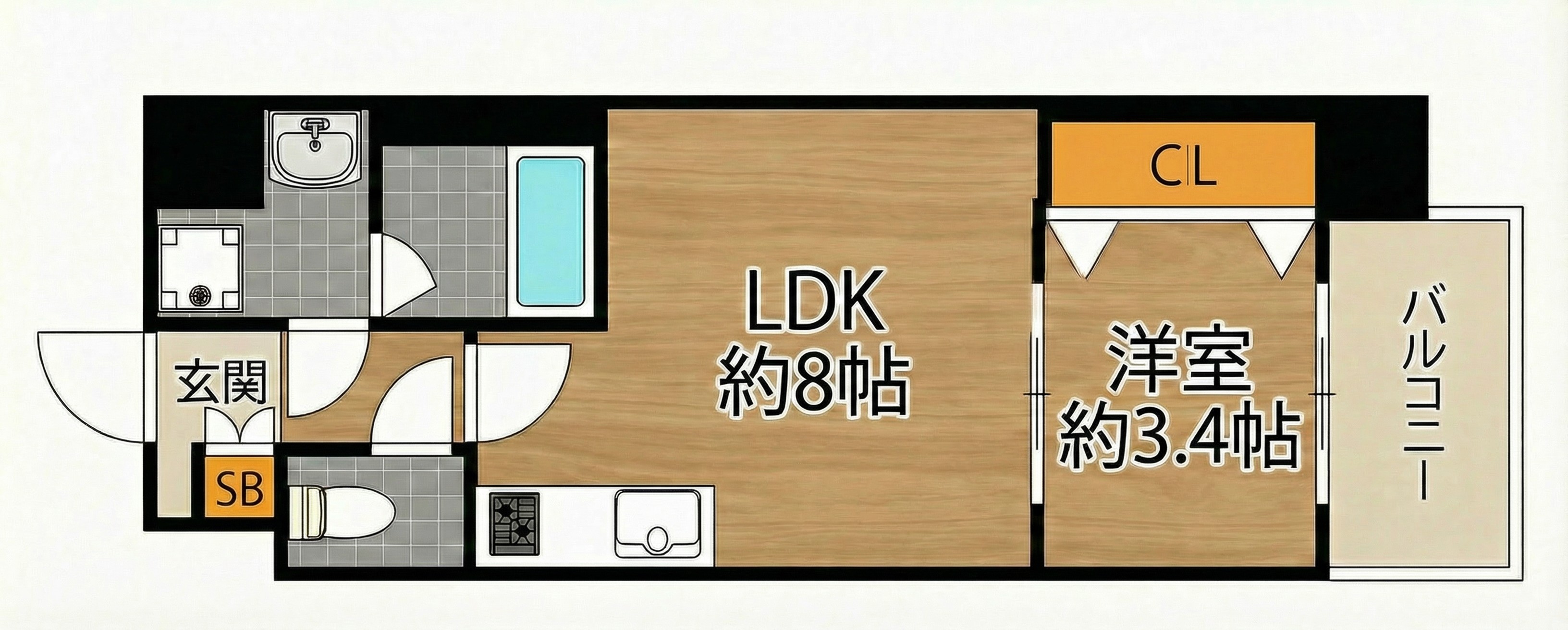 エムブイインプ大阪放出の間取り写真