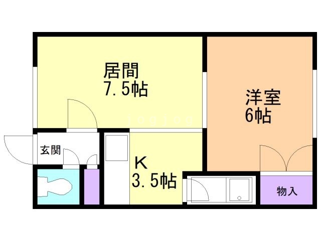 第３ハイツあおきの間取り