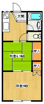 サンハイツIIの間取り