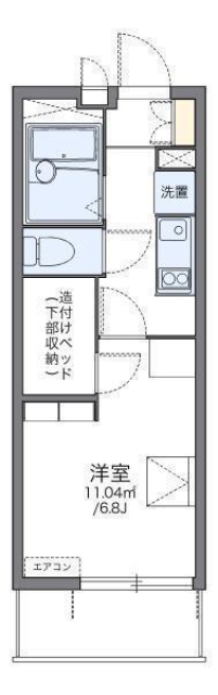 【レオパレス辻町２の間取り】