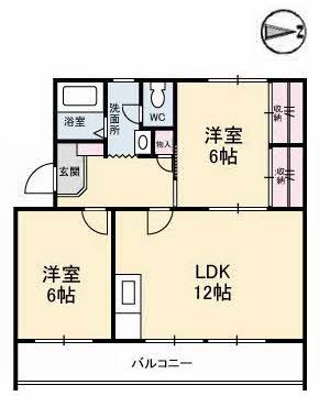 茜屋マンションの間取り