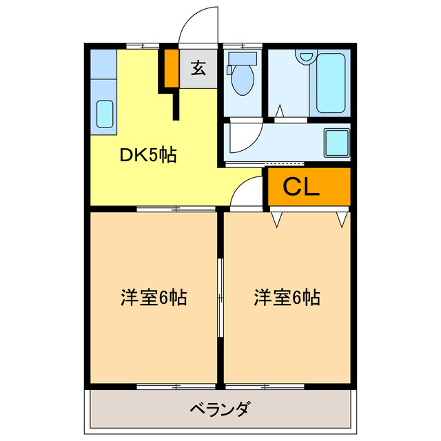 コーポ田村No.3の間取り