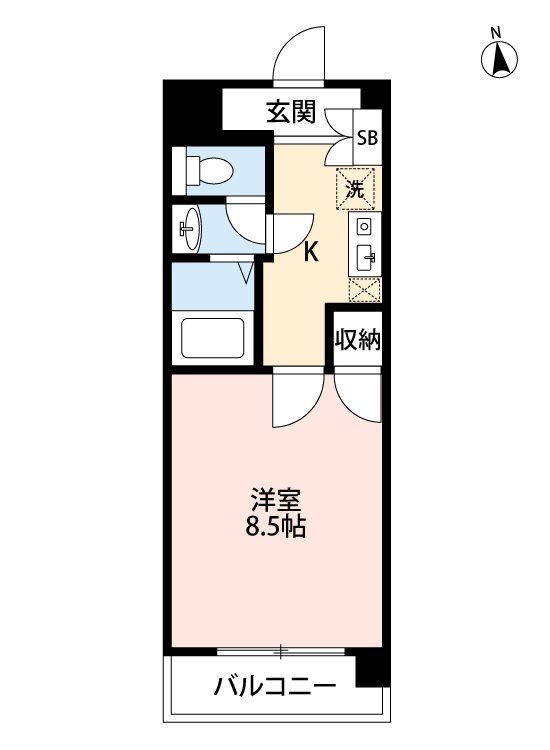 プランドール島崎の間取り