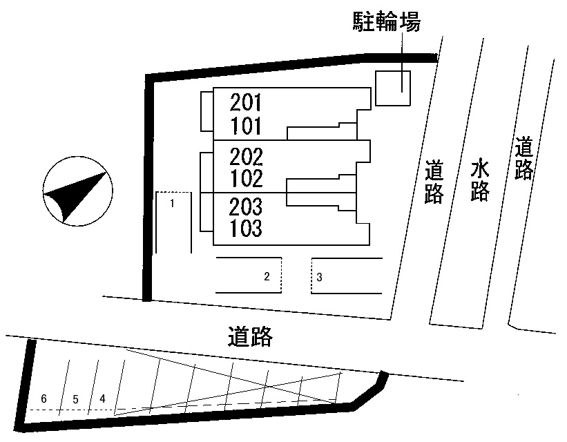 【クラーベル志貴の駐車場】