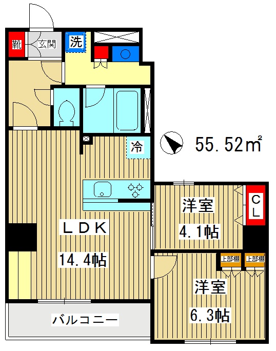 板橋区相生町のマンションの間取り