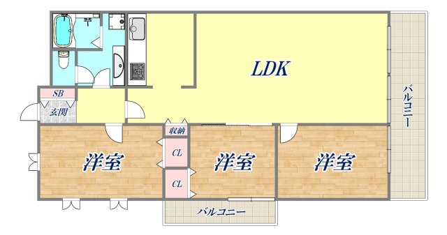 進和北楠アーバンライフの間取り