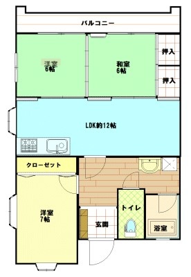 錦ヶ丘ハイツの間取り