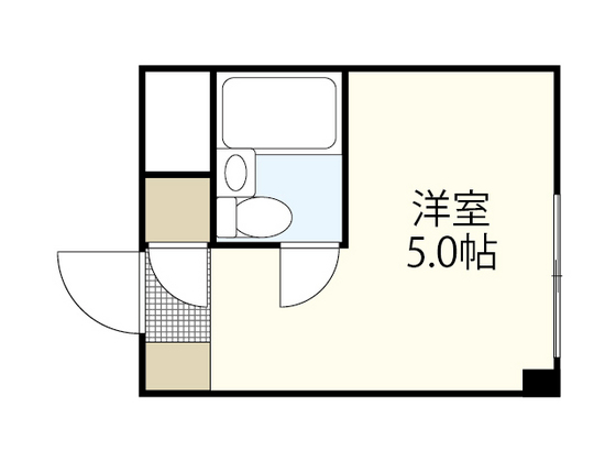 【広島市中区広瀬北町のマンションの間取り】