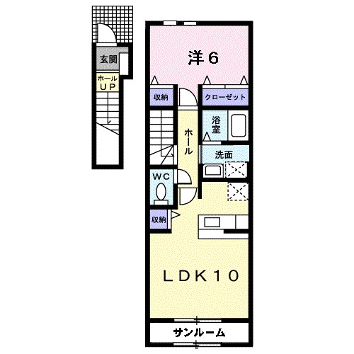 ヴィラ　サン　Ｂの間取り