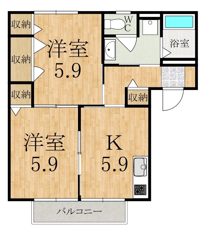 アルシオネＢの間取り