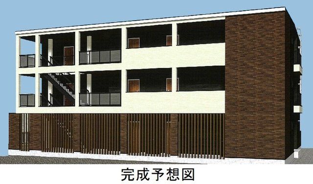 【高座郡寒川町倉見のアパートの建物外観】