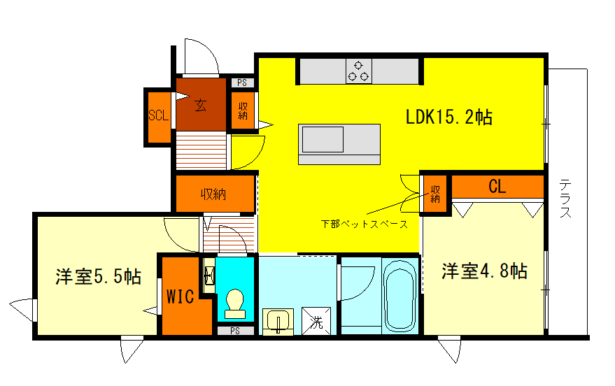 【（仮称）中町3丁目ヘーベルメゾンの間取り】