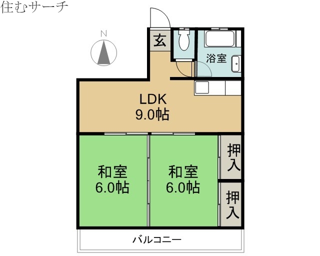 貴鵬コーポラスの間取り