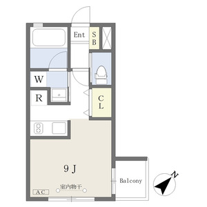 【名古屋市千種区菊坂町のマンションの間取り】