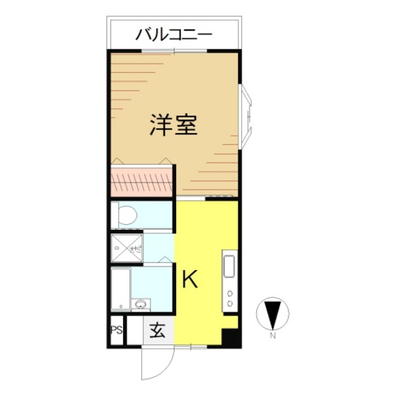 郡山市安積町日出山のマンションの間取り