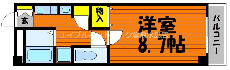 総社市駅前のマンションの間取り