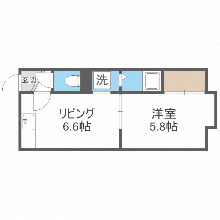 メルヴェーユＮ２４の間取り