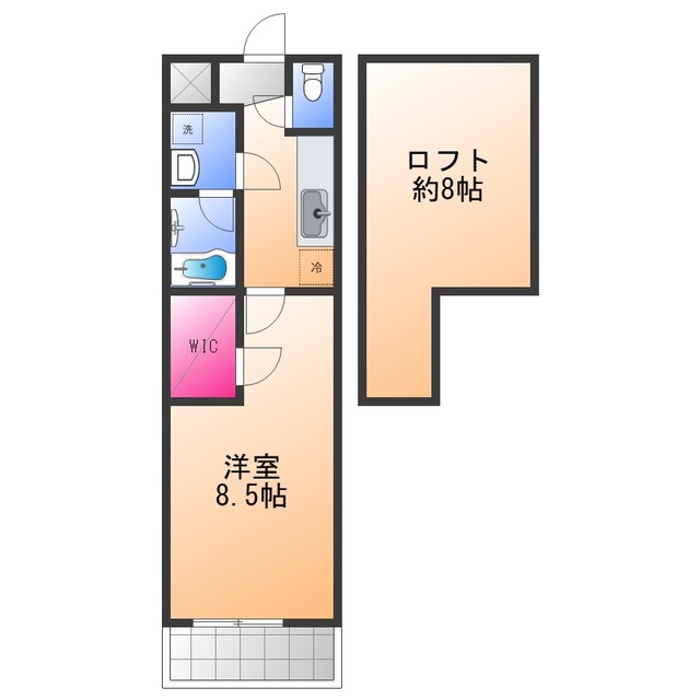 モンサント旭町の間取り