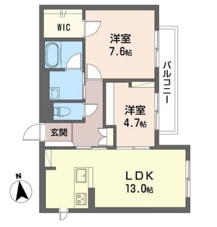 クレールコート下北沢の間取り