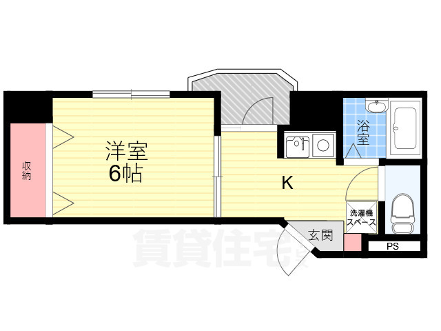 光陽川西マンションの間取り