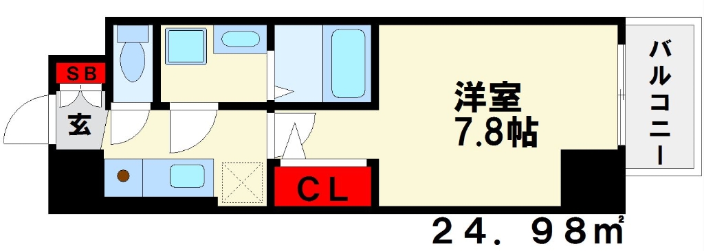 パルク博多駅南の間取り