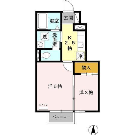 コンフォート八橋南の間取り