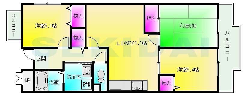 パストラルタツミIIの間取り