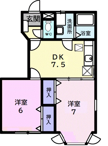 【サンクレスト湘南Ａの間取り】